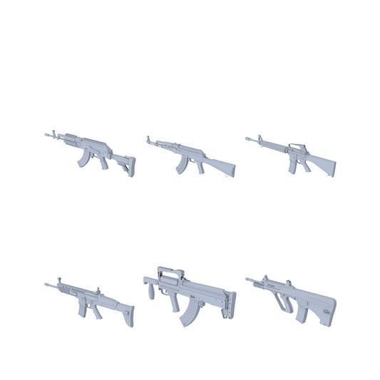 New Arrivals | Modern Tactical / Wasteland / Retro Gun 3D Printed Model Sets for Action Figure Customization & Scene Building