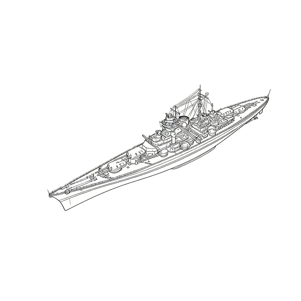 Full Platform Pre-Sale | WWII German, US & French Warship Models – Bismarck, USS Bagley, Mogador Line Drafts