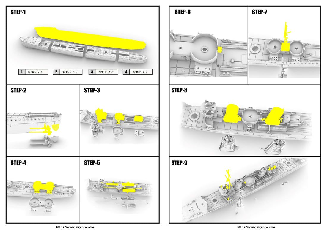 Updated Assembly Manual | SSMODEL 743 & 743S IJN Destroyer Satsuki 1935