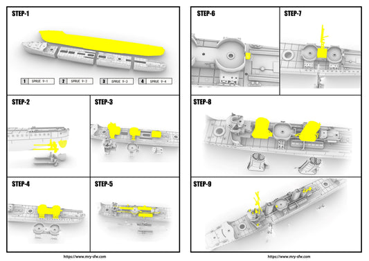 Updated Assembly Manual | SSMODEL 743 & 743S IJN Destroyer Satsuki 1935