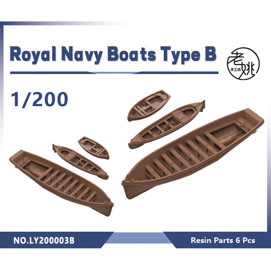 Yao's Studio LY003B 1/700(350,200,144) Model Upgrade Parts Royal Navy Life Boats 3 styles 2 sets Type B