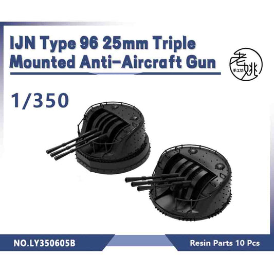 Yao's Studio LY605B Model Upgrade Parts IJN Type 96 25mm Triple Mounted Anti-Aircraft Gun