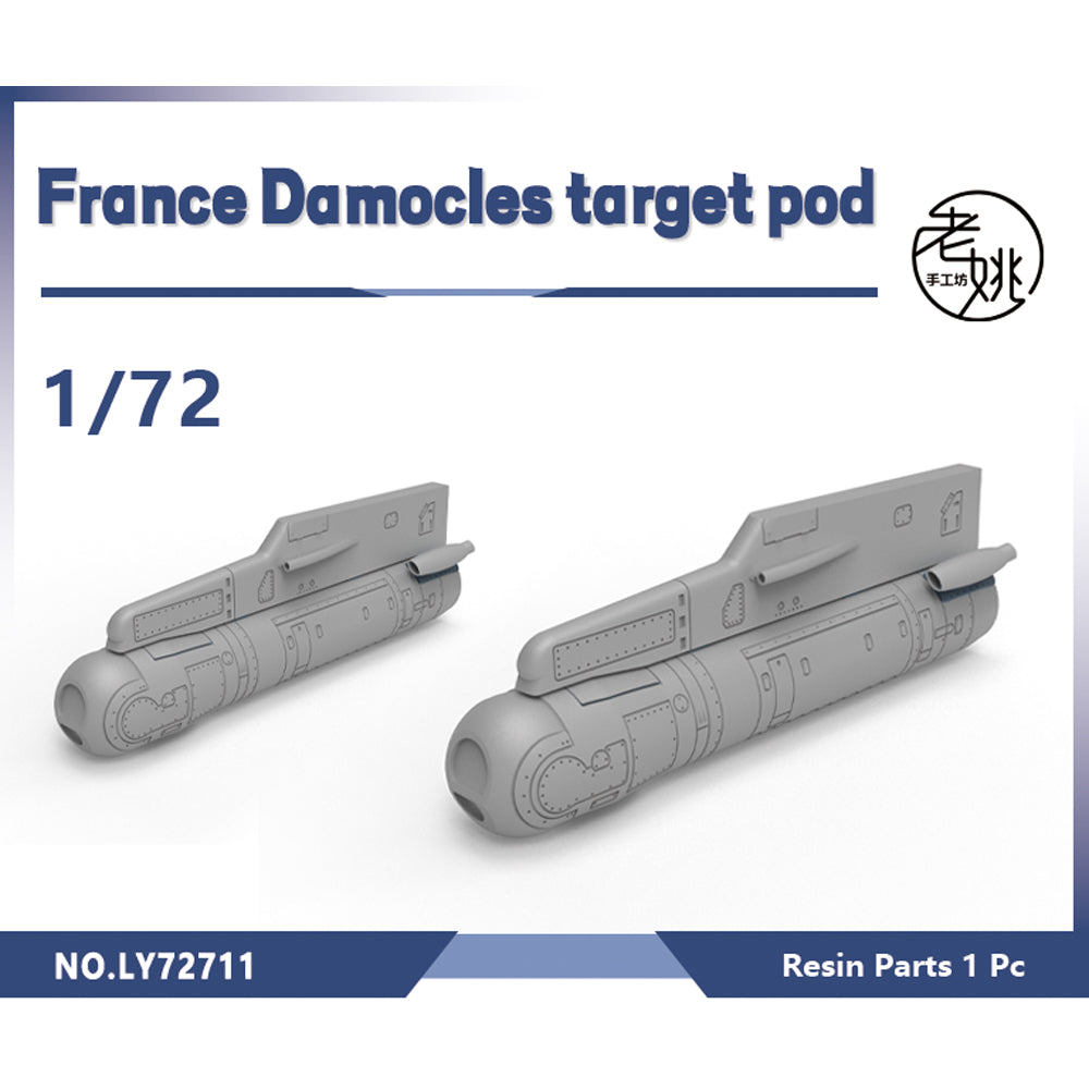 Yao's Studio LY711 Model Upgrade Parts France Mirage2000 Carry Weapon Damocles target pod