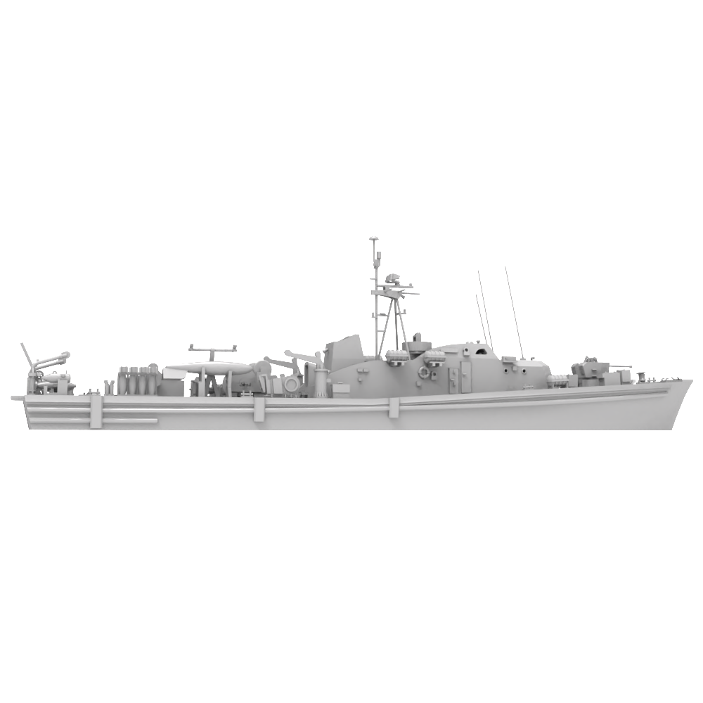 RHWS017 Germany SCH¨¹TZE CLASS Submarine Chaser SCH¨¹TZE M1062 Water line