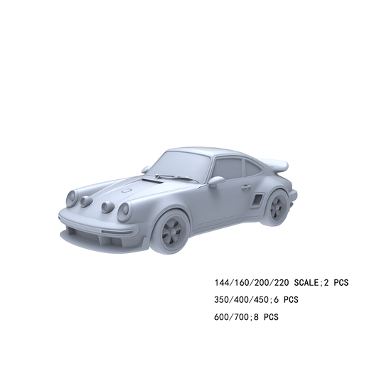 Yao's Studio LYTA027 Porsche 911 Retro Race Car Miniature - Hobby Model for Scene Decor & Custom Painting