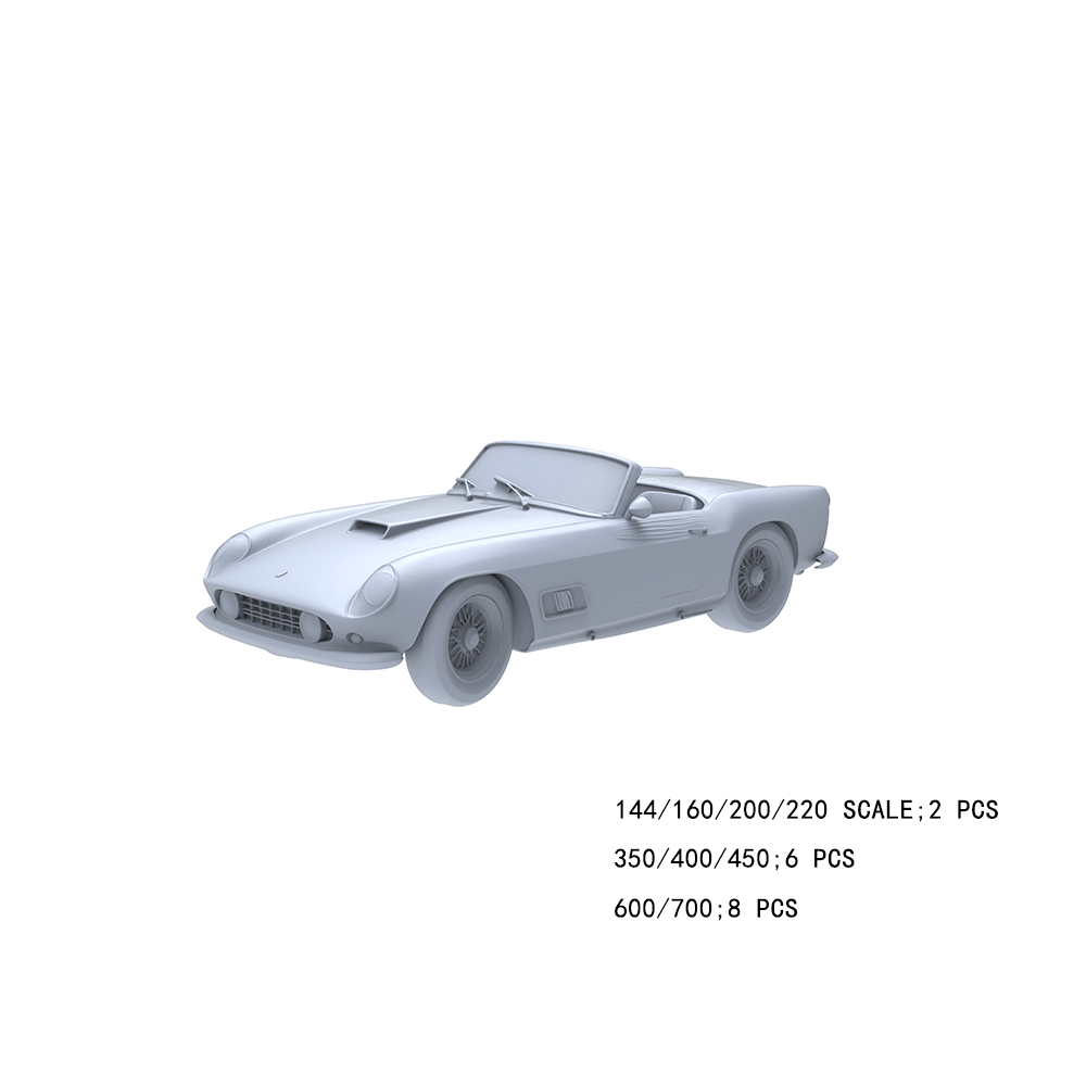 Yao's Studio LYTA028 Ferrari 250 GT Convertible Classic Car Model - Vintage Sports Car for Diorama & Model Painting