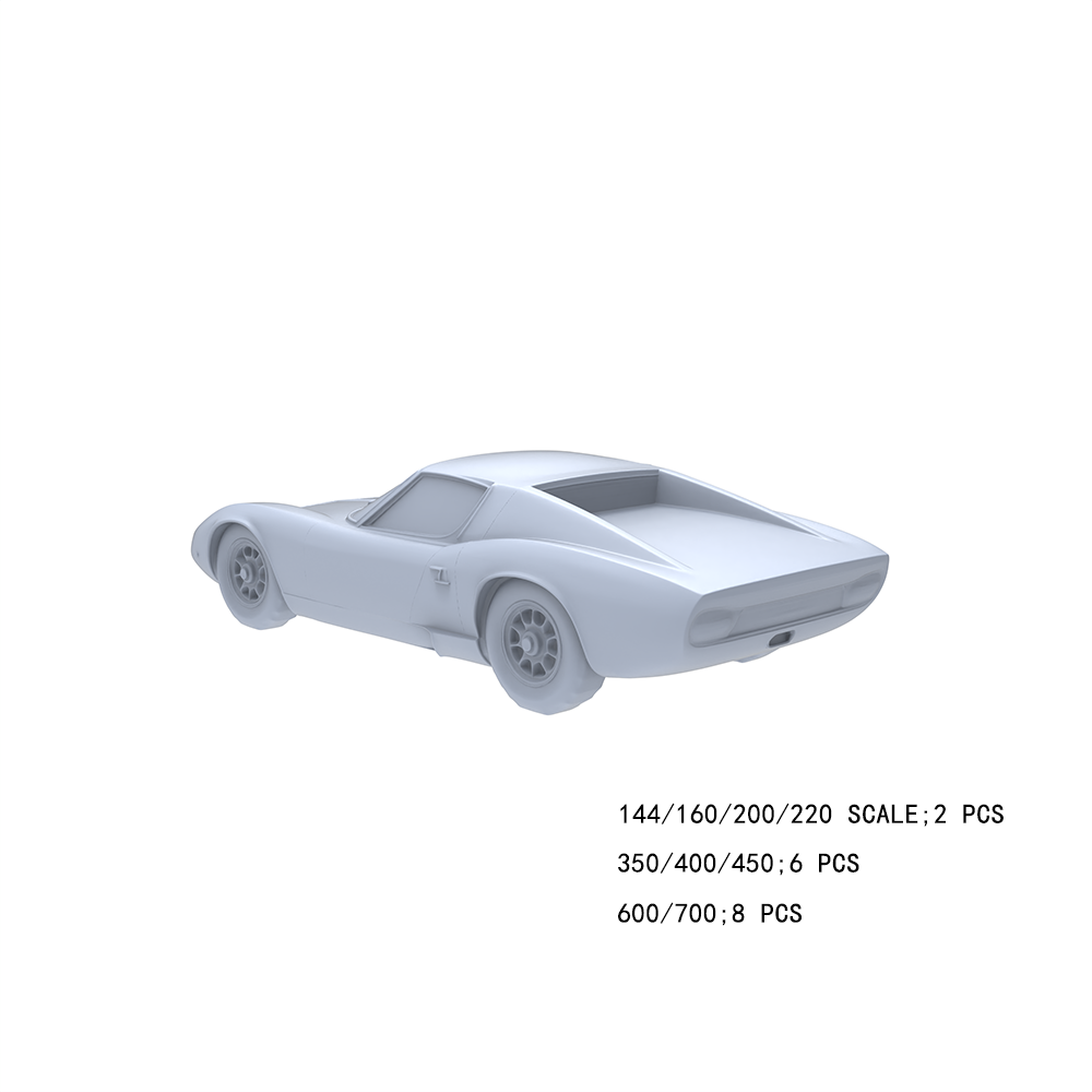 Yao's Studio LYTA029  Lamborghini Miura Classic Supercar Model - Vintage Wedge Sports Car for Diorama & Model Painting