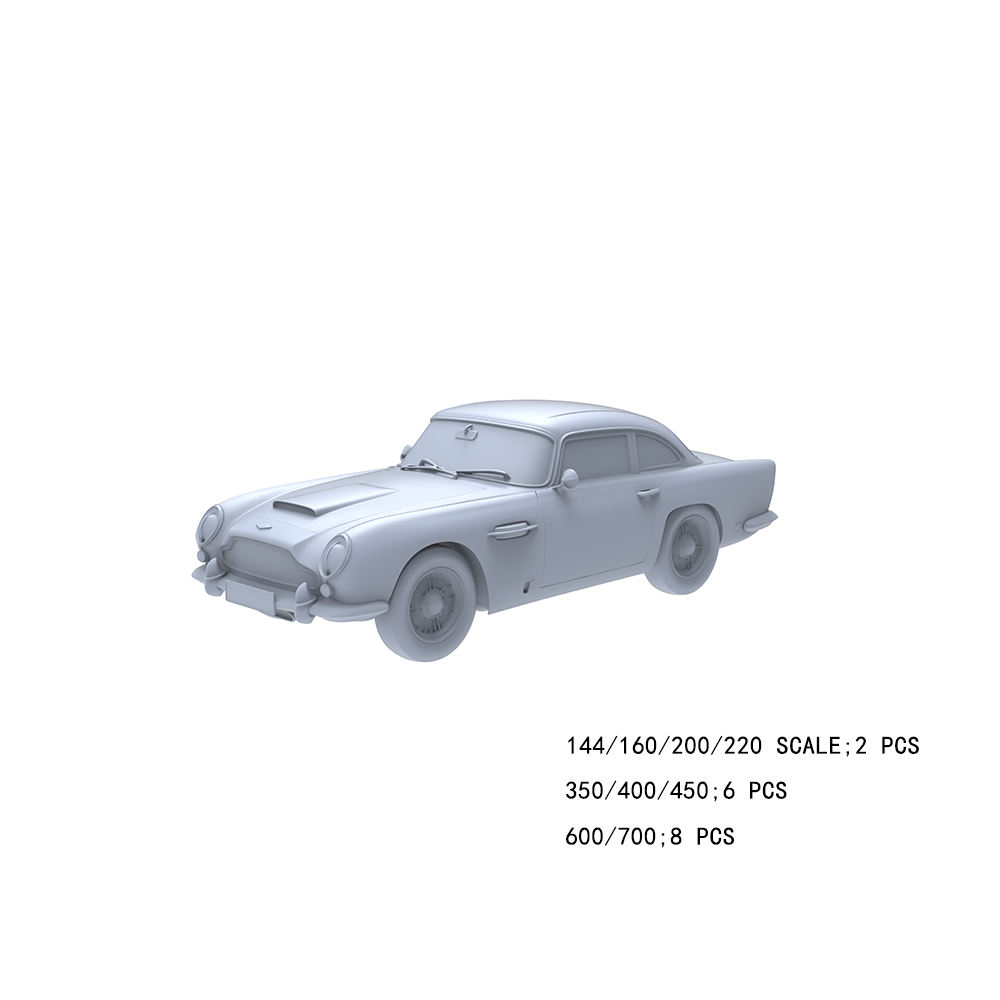 Yao's Studio LYTA030 Aston Martin DB5 Classic Sports Car Model - Vintage Vehicle for Diorama & Model Painting