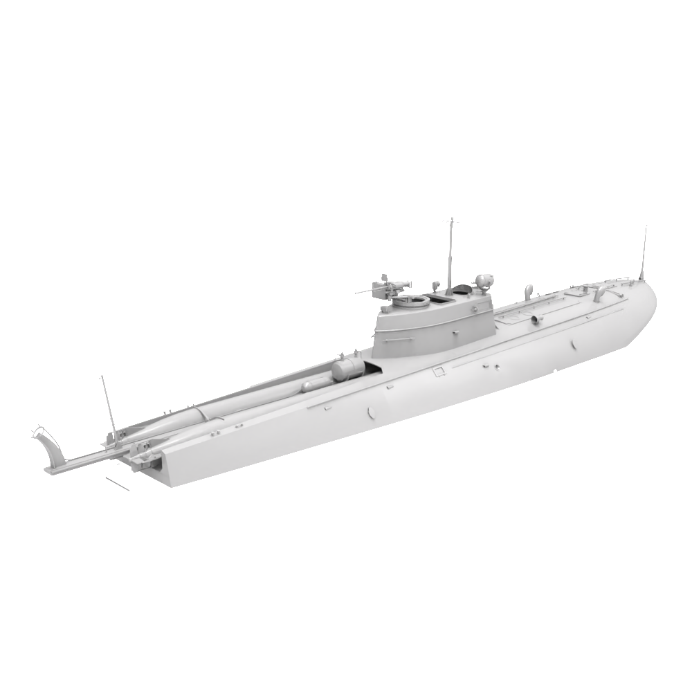 RHWS030   Military Model Kit Water Line Soviet G-5 SHVAK Gun Modification Motor Torpedo Boat