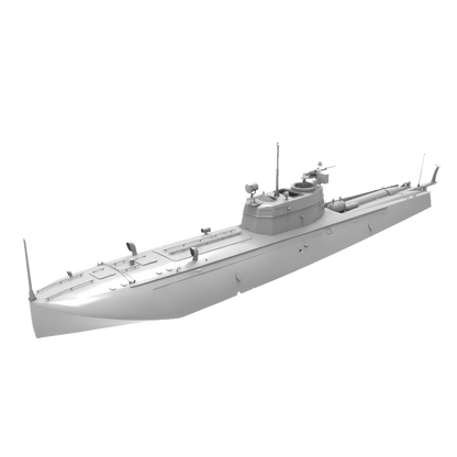 RHWS030   Military Model Kit Water Line Soviet G-5 SHVAK Gun Modification Motor Torpedo Boat