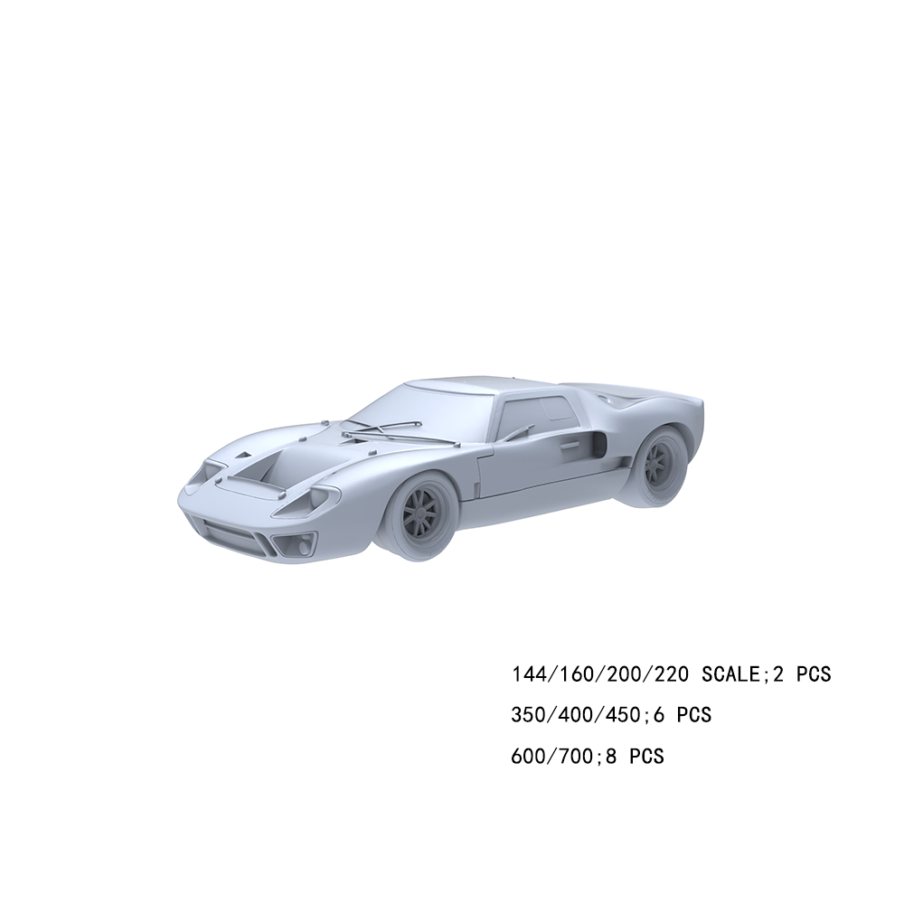 Yao's Studio LYTA032  Ford GT40 Classic Race Car Model - Le Mans Vintage Sports Car for Diorama & Model Painting