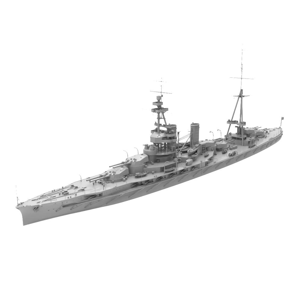 RHWS043 Military Model Kit Water Line IJN Hyuga Battleship