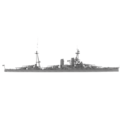 RHWS043 Military Model Kit Water Line IJN Hyuga Battleship