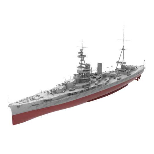 RHWS043S  Military Model Kit Full Hull IJN Hyuga Battleship