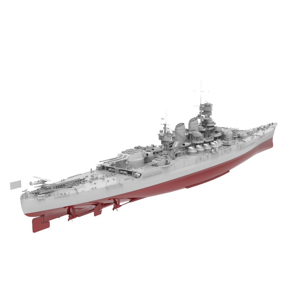 RHWS044S   Military Model Kit Full Hull  Italy RN Roma Battleship