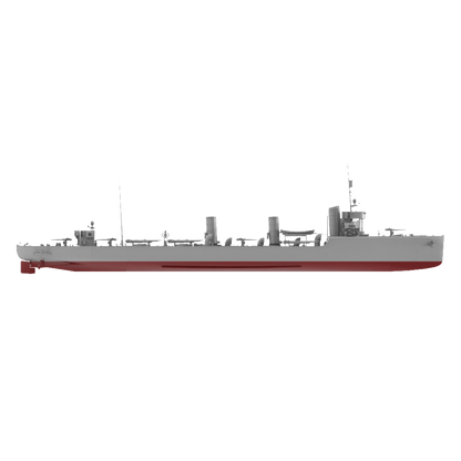 RHWS045S   Military Model Kit Full Hull Germany G-101 Destroyer