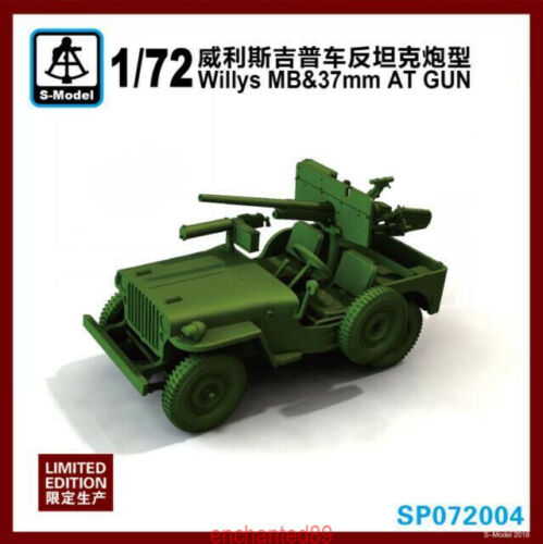 S-Model SP072004 1/72 Willys MB & 37mm AT Gun LIMITED EDITION Plastic Model Kit