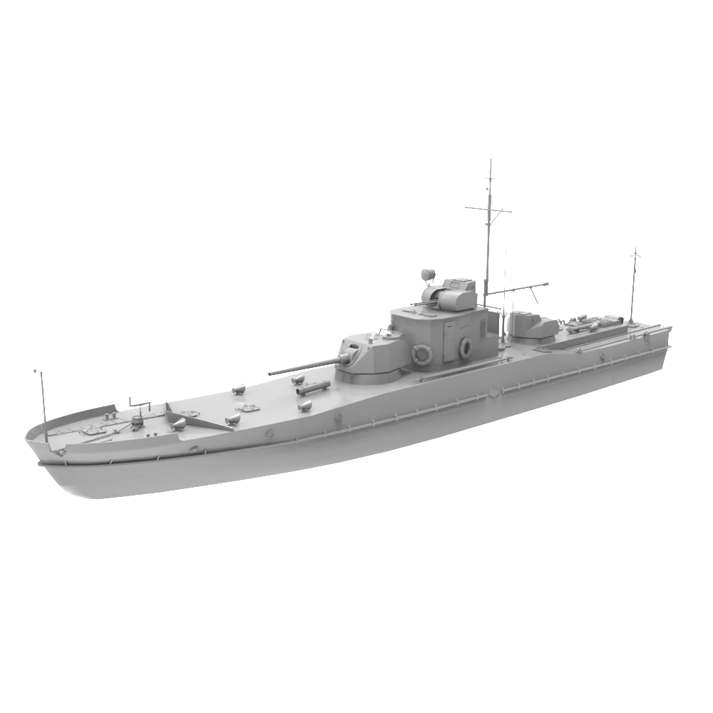 RHWS023 Military Model Kit Water Line USSR Project 191M ARMORED GUN BOATS
