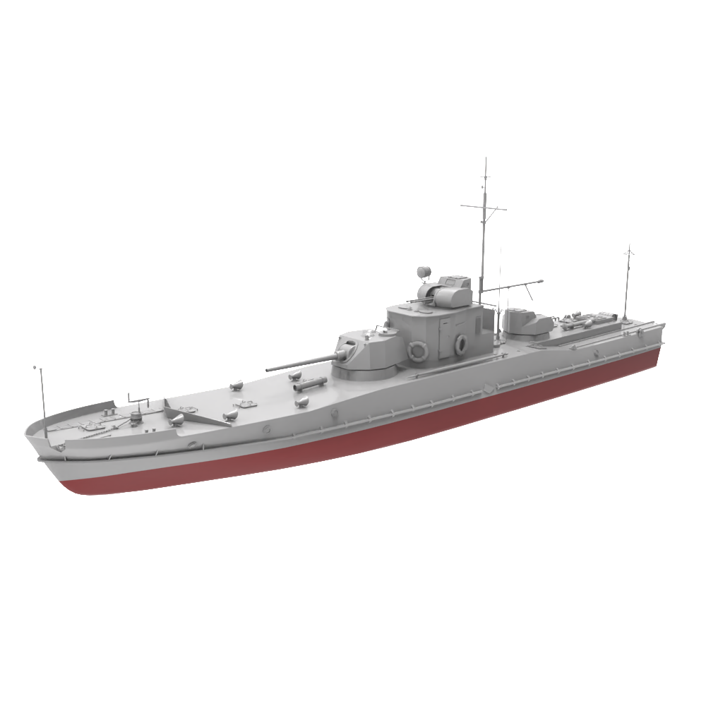 RHWS023S  Military Model Kit Full Hull USSR Project 191M ARMORED GUN BOATS