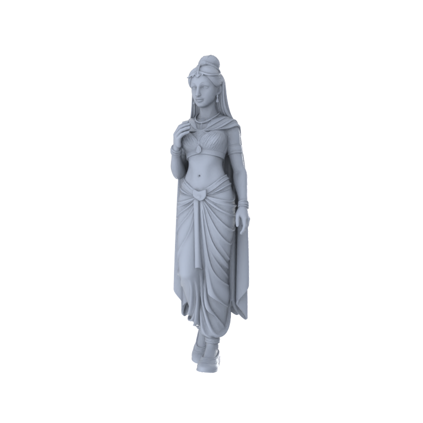 Yao's Studio LYTR263 Ancient Beauty Hexad Resin Miniature Model 6-Figure Set, Unpainted Classical Dance Figures, DIY Painting Scene Decoration Miniatures Diorama Resin Figures