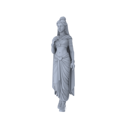 Yao's Studio LYTR263 Ancient Beauty Hexad Resin Miniature Model 6-Figure Set, Unpainted Classical Dance Figures, DIY Painting Scene Decoration Miniatures Diorama Resin Figures