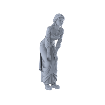 Yao's Studio LYTR263 Ancient Beauty Hexad Resin Miniature Model 6-Figure Set, Unpainted Classical Dance Figures, DIY Painting Scene Decoration Miniatures Diorama Resin Figures