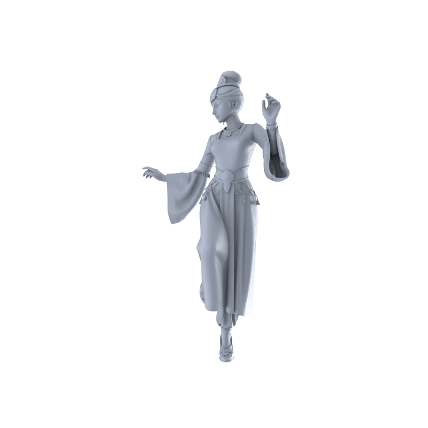 Yao's Studio LYTR263 Ancient Beauty Hexad Resin Miniature Model 6-Figure Set, Unpainted Classical Dance Figures, DIY Painting Scene Decoration Miniatures Diorama Resin Figures
