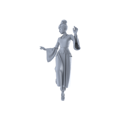 Yao's Studio LYTR263 Ancient Beauty Hexad Resin Miniature Model 6-Figure Set, Unpainted Classical Dance Figures, DIY Painting Scene Decoration Miniatures Diorama Resin Figures