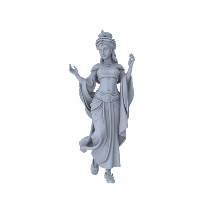 Yao's Studio LYTR263 Ancient Beauty Hexad Resin Miniature Model 6-Figure Set, Unpainted Classical Dance Figures, DIY Painting Scene Decoration Miniatures Diorama Resin Figures