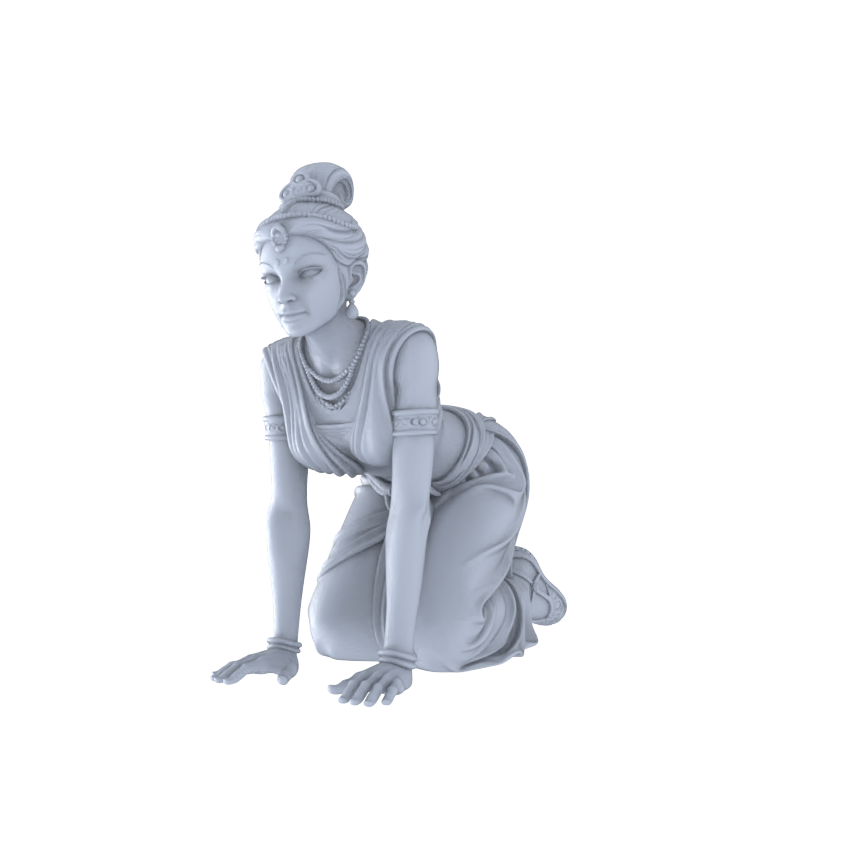 Yao's Studio LYTR263 Ancient Beauty Hexad Resin Miniature Model 6-Figure Set, Unpainted Classical Dance Figures, DIY Painting Scene Decoration Miniatures Diorama Resin Figures