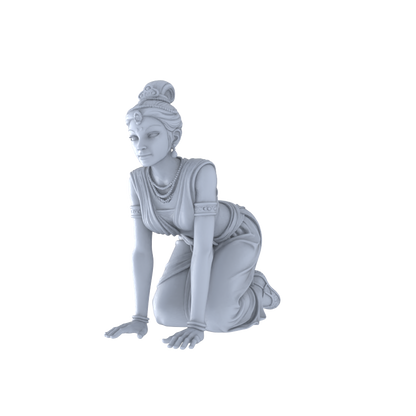 Yao's Studio LYTR263 Ancient Beauty Hexad Resin Miniature Model 6-Figure Set, Unpainted Classical Dance Figures, DIY Painting Scene Decoration Miniatures Diorama Resin Figures