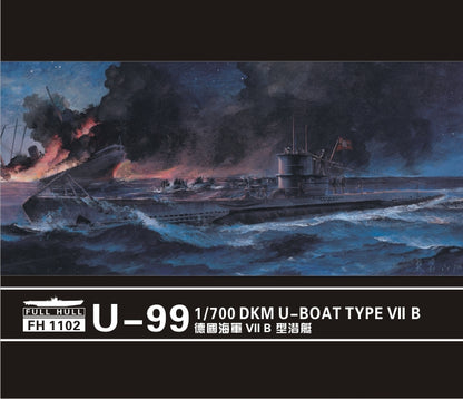 Flyhawk FH1102 1/700 U-99 DKM U-BOAT TYPE VII B Plastic Model Kit