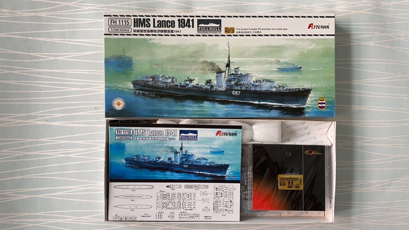 Flyhawk FH1115 1/700 HMS Lance 1941 Plastic Model Kit