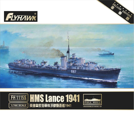 Flyhawk FH1115S 1/700 HMS Lance 1941 Deluxe Edition Plastic Model Kit