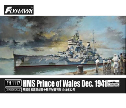 Flyhawk FH1117 1/700 HMS Prince of Wales Dec.1941 Plastic Model Kit