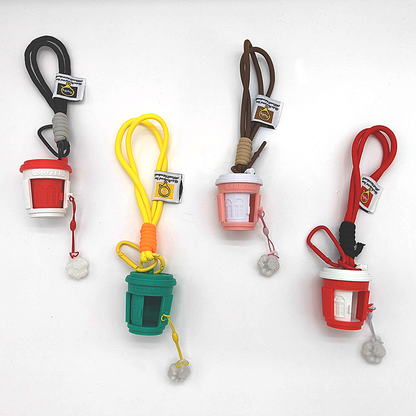 LYTP017B Magnetic Cat Paw Coffee Cup Keychain 3D Printed Cat Paw Coffee Cup Keychain ¨C Creative Magnetic Pendant for Car Keys and Bag Charms, a Handy Little Accessory