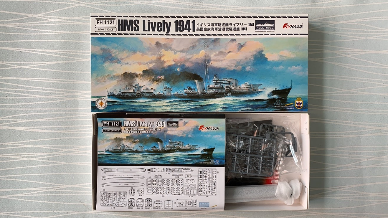 Flyhawk FH1121 1/700 HMS Lively 1941 Plastic Model Kit