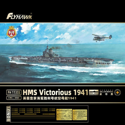 Flyhawk FH1135S 1/700 HMS Victorious 1941 DELUXE EDITION Plastic Model Kit