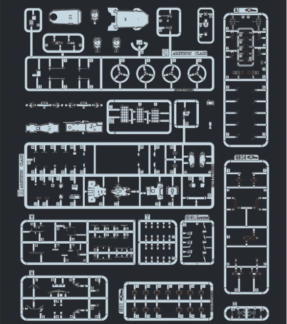 Flyhawk FH1157 1/700 HMS AURORA 1941 Plastic Model Kit