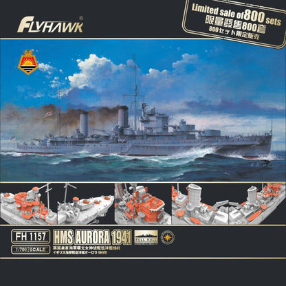 Flyhawk FH1157 1/700 HMS AURORA 1941 Plastic Model Kit