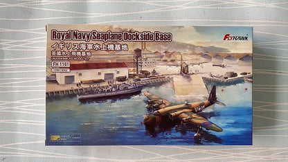 Flyhawk FH1161 1/700 ROYAL NAVY SEAPLANE DOCKSIDE BASE Plastic Model Kit