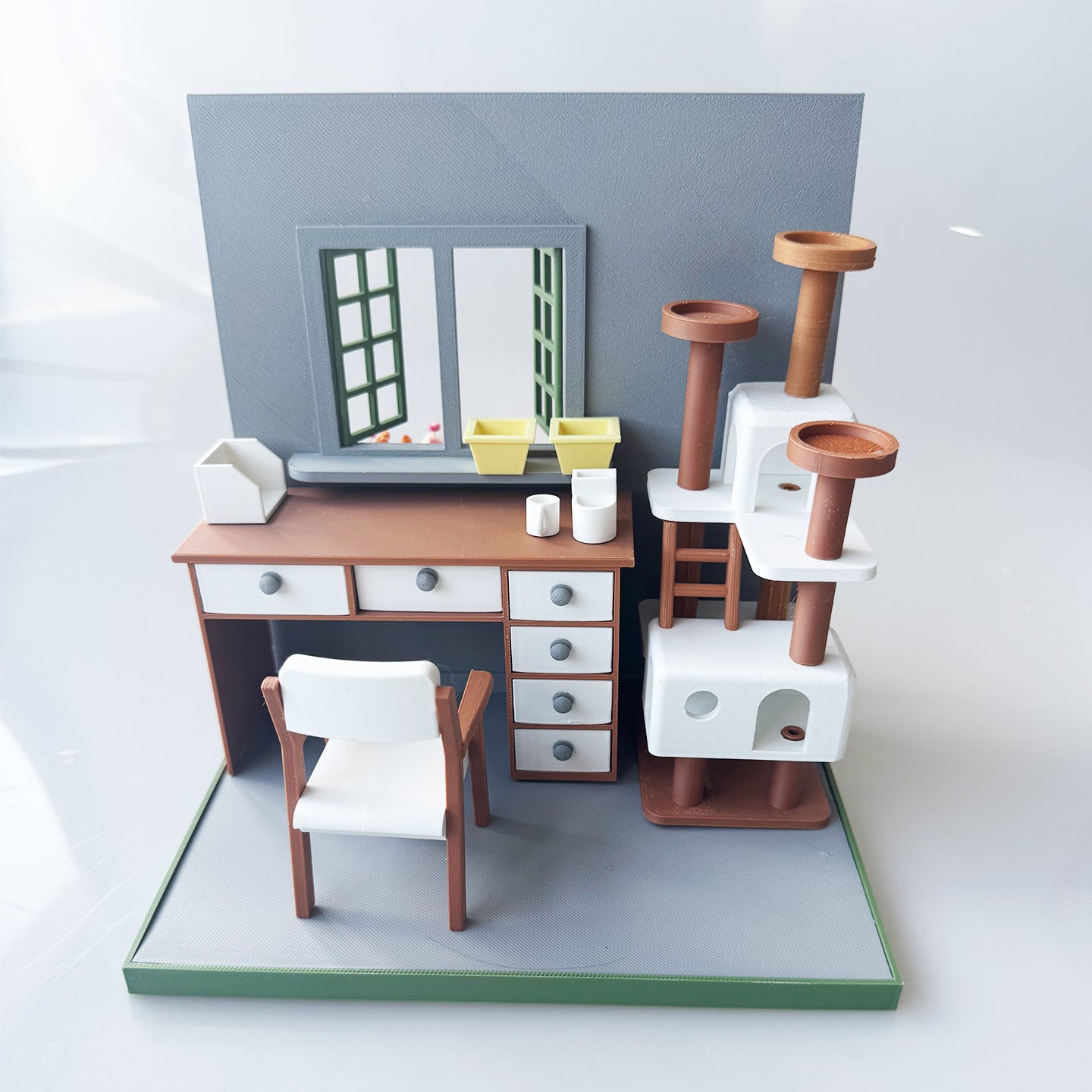 RHF121004 1/12 Study Frame 3D Printing DIY Miniature Scenes 1:12 scale dollhouse miniature office furniture set
