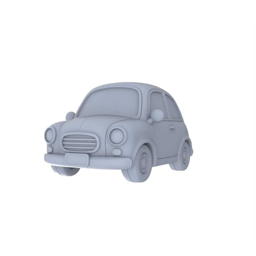 Yao's Studio LYTA120 Unpainted Vintage Mini Car Model, DIY Hand-Painting Blank Kit for Diorama & Scene Building