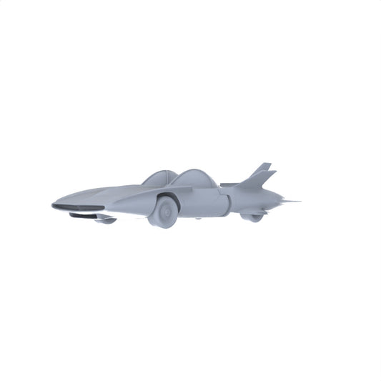 MRY-SFW LYTA122 Unfinished Futuristic Flying Sports Car  DIY Painting  Diorama Projects