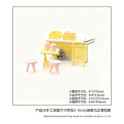 LYTP121028 1/12 Street Food 3D Printing DIY Miniature Scenes Dollhouses Creative Ornaments Desktop Displays Mini Models 1/12 Scale BJD OB Dolls Blind Box Figurines & Dolls