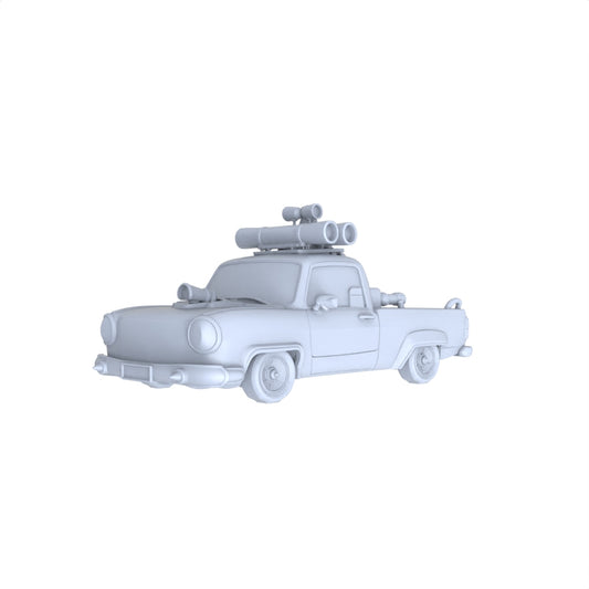 Yao's Studio LYTA138  Unfinished Doomsday Armed Pickup Truck Model, Unpainted Kit for DIY Painting & Scene Projects