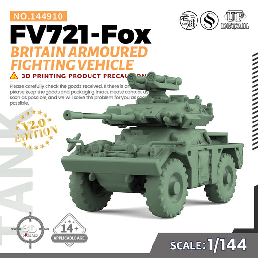 SSMODEL 910 Military Model Kit Britain FV721-Fox Armoured Fighting Vehicle