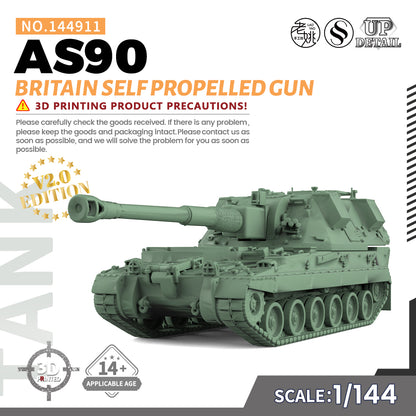 SSMODEL 911 Military Model Kit Britain AS90 Self Propelled Gun