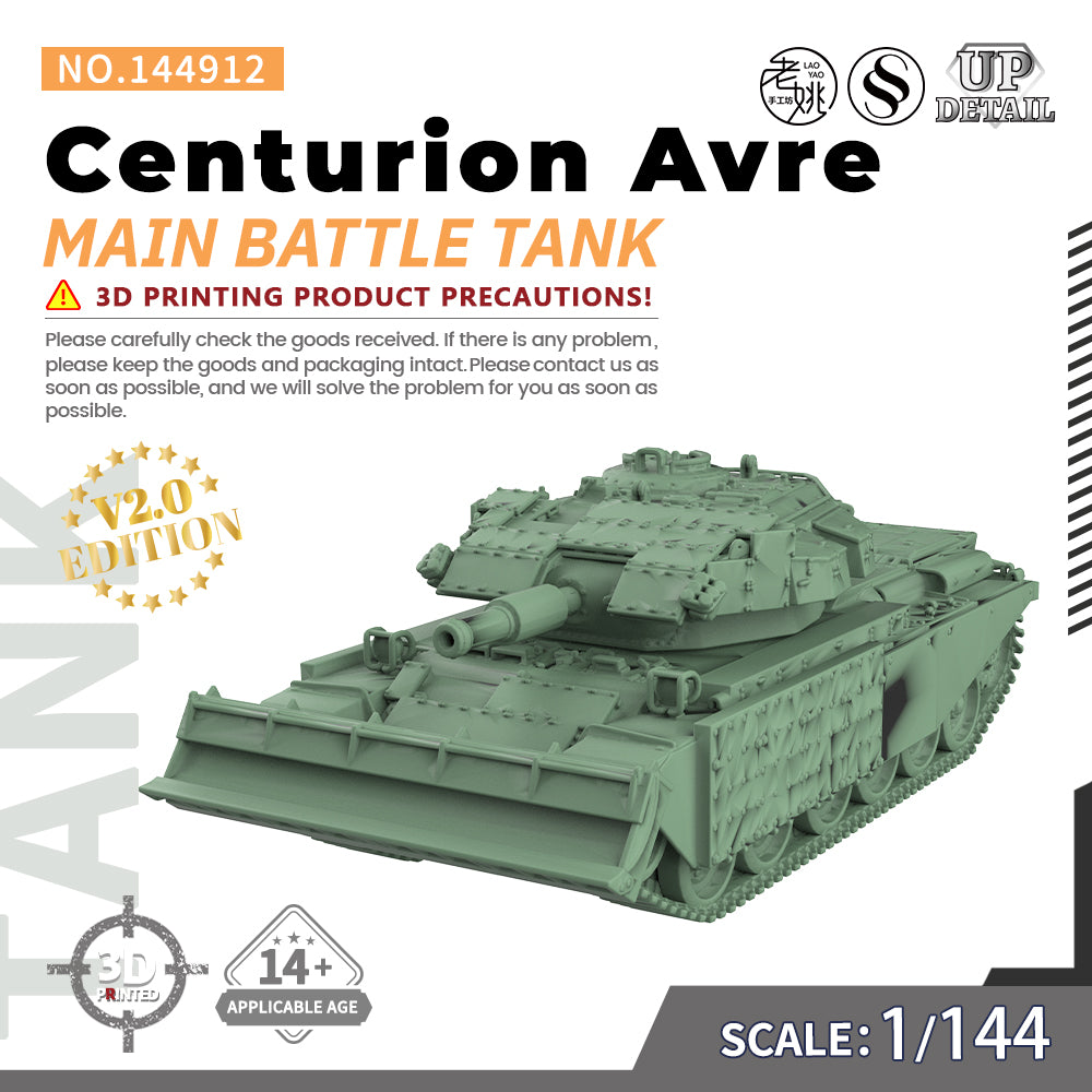 SSMODEL 912 Military Model Kit Britain Centurion Avre Main Battle Tank