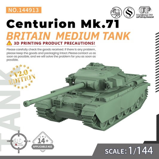 SSMODEL 913 Military Model Kit Britain Centurion Mk.71 Medium Tank